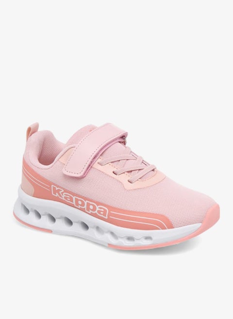 Girls Logo Detail Sports Shoes With Hook And Loop Closure